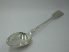 A Victorian silver basting spoon of plain fiddle back pattern, London 1899, Wakely & Wheeler, approx