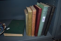 A selection of vintage books of cricket and lawn tennis interest including 'History of cricket in