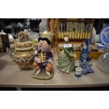 A selection of figures and figurines including Melba Ware and Japanese Koro