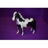 A Beswick study, Pinto Pony, piebald, second version, model no 1373