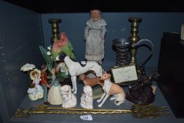 A selection of figurines and similar including border fine arts Border terrier, clockwork cinderella