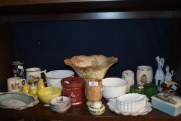 A mixed lot of vintage ceramics including Aynsley, Carlton ware and Crown Devon.