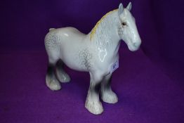 A Beswick study, Shire Mare, grey, model no 818