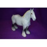 A Beswick study, Shire Mare, grey, model no 818