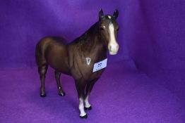 A Beswick study, Quarter Horse, brown, model no 2186