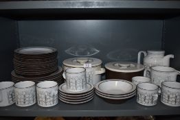 A collection of Hornsea pottery 'Charisma' tureens,plates, tea pot,jug and more amongst this lot.