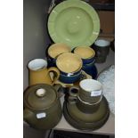 A selection of tea and table wares including Denby