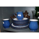 A collection of Denby and similar pottery.