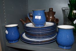 A collection of Denby and similar pottery.
