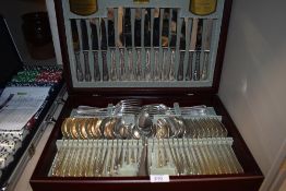 A canteen of cutlery by Viners in the English bead design