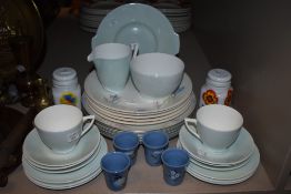 A selection of tea and table wares including tea set labelled Minton