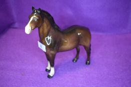 A Beswick study, Welsh Cob, standing, first version, brown, model no 1793