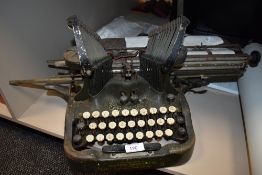 An Oliver typewriter model No. 9 complete in need of restoration