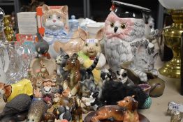 A selection of figures and figurines animal interest including West German and Sylvac etc