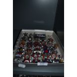 A box of vintage badges, of local and surrounding area fire service interest.