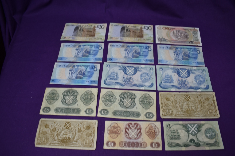 A collection of Bank of Scotland Banknotes, £100-£1, Uncirculated to used, £1 notes 1962, 1964, 1969 - Image 4 of 4
