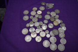 A collection of GB & World Silver Coins including Victoria, Edward & George, Edward includes