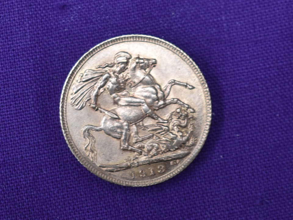 A 1918 George V Gold Sovereign