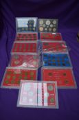 A collection of GB Coin Sets including 1965 & 1967, Brass Threepences 1937-1967, Sixpences 1953-