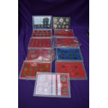 A collection of GB Coin Sets including 1965 & 1967, Brass Threepences 1937-1967, Sixpences 1953-