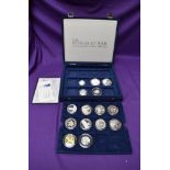 A part set of The World at War Silver Commemorative Coin Collection, (8), along with five Silver
