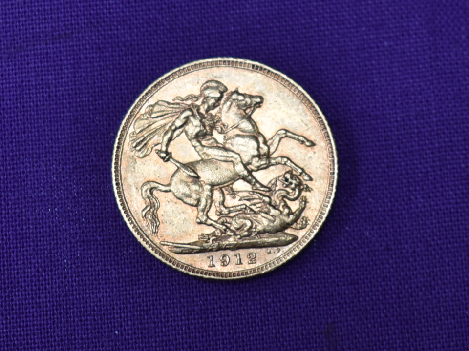 A 1912 George V Gold Sovereign