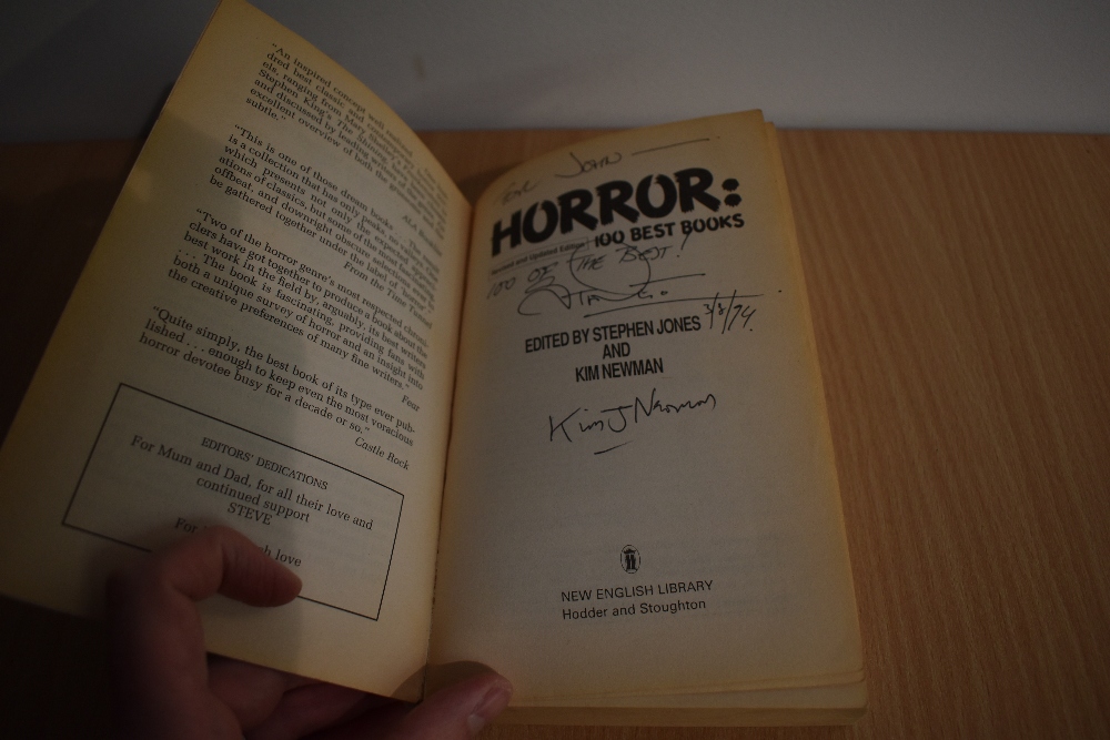 Signed Literature. Jones, Stephen & Newman, Kim (eds.) - Horror: 100 Best Books. 1992, revised and - Image 2 of 6