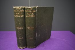 Gardening. Farrer, Reginald - The English Rock-Garden. London: 1922, 2nd impression. Two volumes.