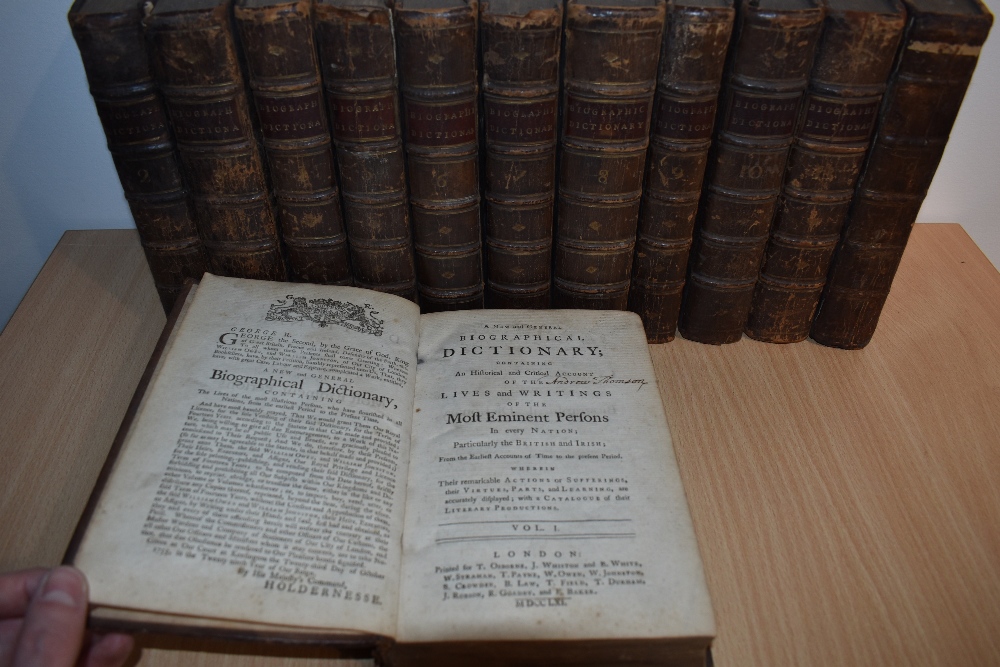 Antiquarian. A New and General Biographical Dictionary; &c. London: 1761-1767. In 12 volumes. - Image 2 of 2