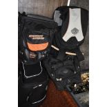 Four motor cycle back packs or sacks by Harley Davidson