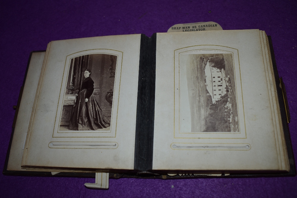 A Victorian leather bound photo album containing local Shap and Kendal interest - Image 3 of 5