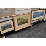 Three full colour prints one photographic and similar Victorian print Of Fishing Haweswater