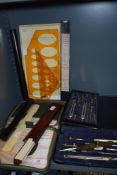 A good selection of stationary and geometry sets including A G Thornton