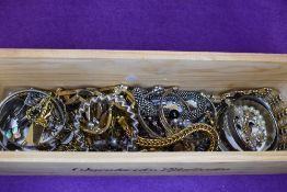 A selection of fashion costume jewellery bracelets and bangles of various forms