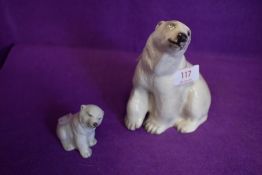 Two Branksome China studies, Polar Bear and Cub