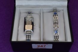 A cased watch set by Henley collection in the Rennie Mackintosh style