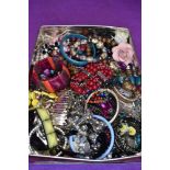 A large selection of costume bangles and bracelets