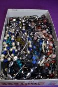 A large selection of fashion costume jewellery necklaces