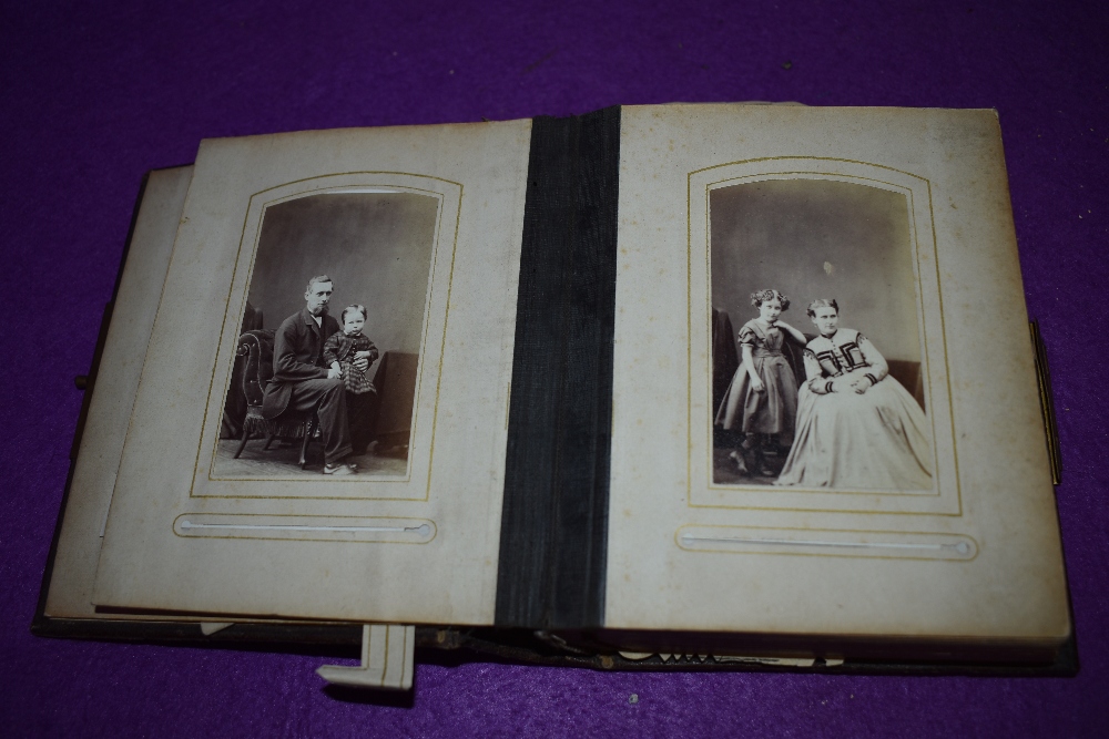 A Victorian leather bound photo album containing local Shap and Kendal interest - Image 5 of 5