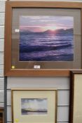 A selection of local interest water colours and similar photographic print