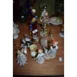 A selection of Figurines and Studies including Dresden Angels, Adderley Puma on Rock, Goebel