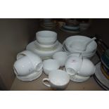 A selection of dinner ware by Maxwell and Williams,including cups,saucers,plates and more.