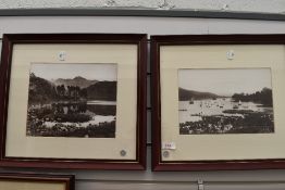 Two local interest photographs framed and glazed Lakeside scenes
