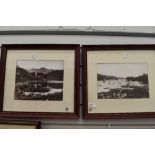 Two local interest photographs framed and glazed Lakeside scenes