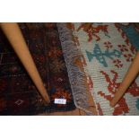 Two traditional prayer or similar rugs