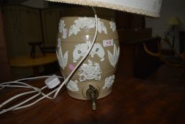 A table lamp having Gin urn base