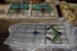 A selection of leaded glass