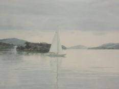 A Ltd Ed print, after Michael Revers, Sail on Windermere, signed and numbered 271/850, 26 x 40cm,