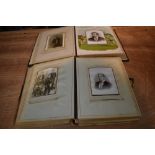 Two Victorian/Edwardian Photograph Albums, one album having sporting background pages, both locks