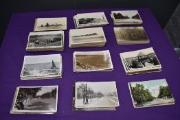 A collection of mainly Black & White Vintage Photograph Postcards, Barrow and surrounding area,